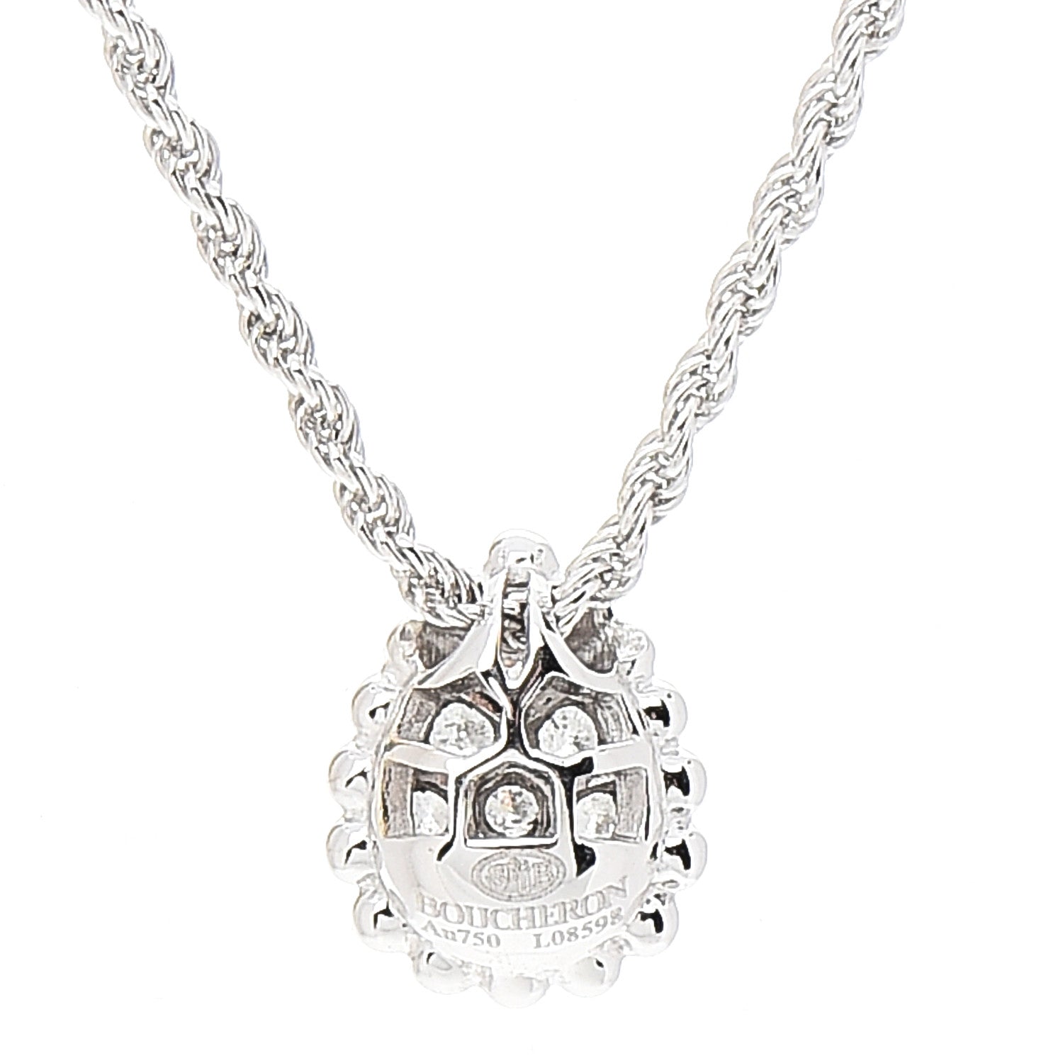 Boucheron 18K White Gold Diamond XS Serpent Boheme Necklace 6 of 6