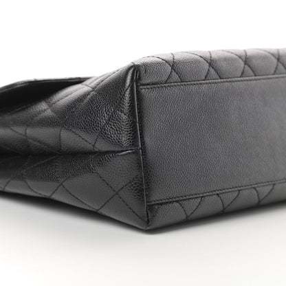 Chanel Caviar Quilted Jumbo Kelly Flap Black 10 of 12
