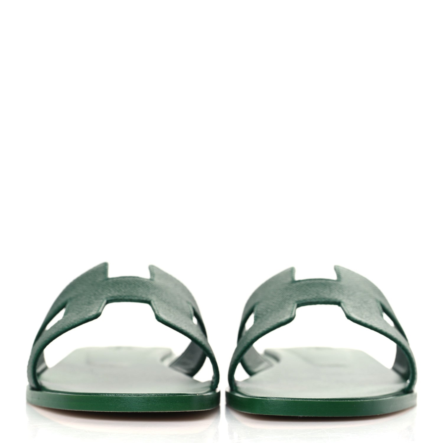 Hermes Epsom Oran Sandals 39 Vert Cactus 2 of 8