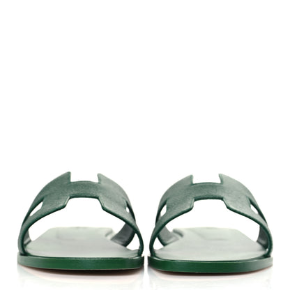Hermes Epsom Oran Sandals 39 Vert Cactus 2 of 8