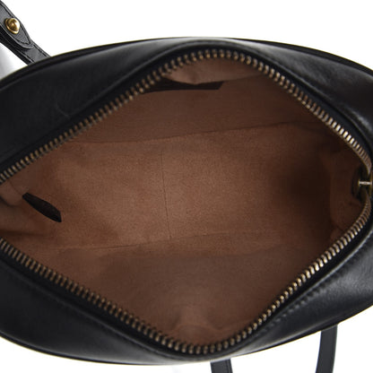 Gucci Calfskin Matelasse Mini GG Marmont Chain Shoulder Bag Black 5 of 7