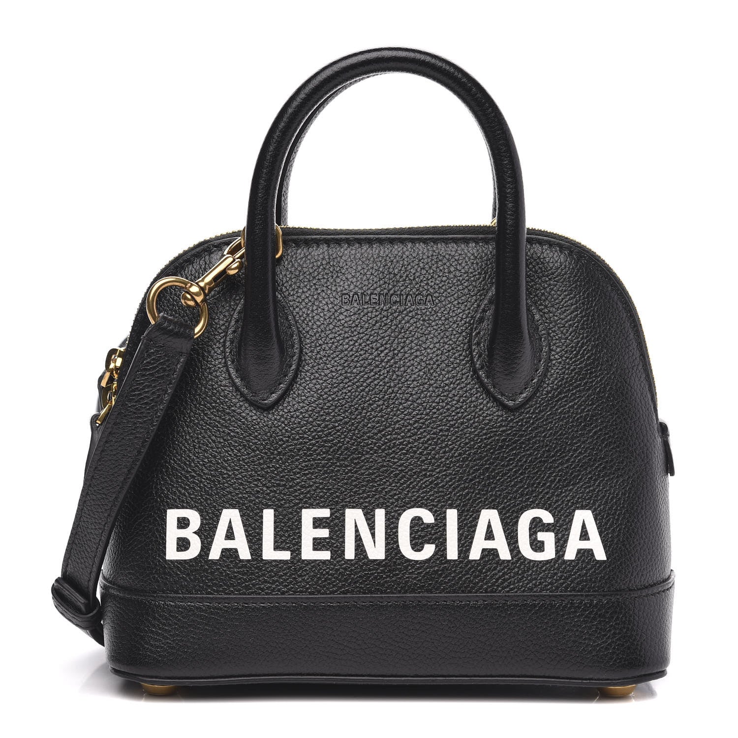 Balenciaga Grained Calfskin XXS Ville Top Handle Bag Black 1 of 9