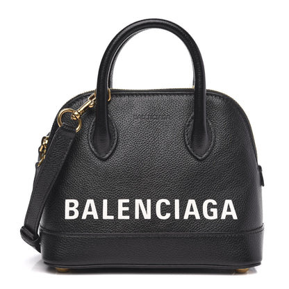 Balenciaga Grained Calfskin XXS Ville Top Handle Bag Black 1 of 9