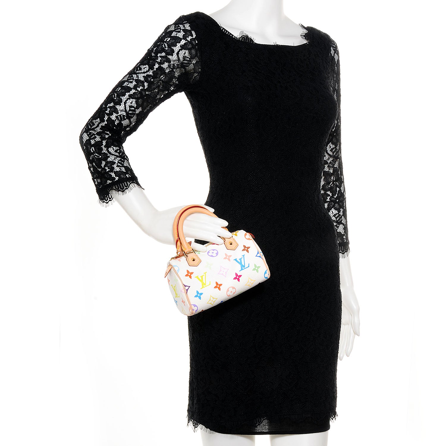 Louis Vuitton Monogram Multicolor Mini Sac HL Speedy White 2 of 7