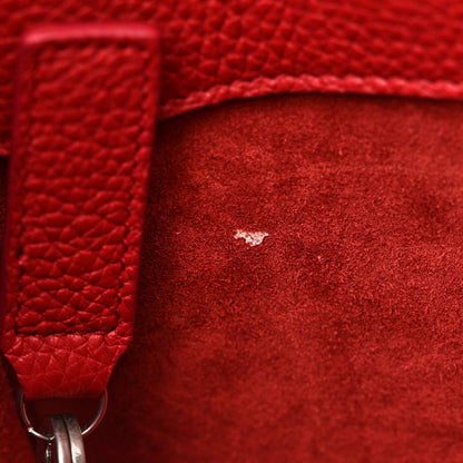 Saint Laurent Grained Calfskin Baby Sac De Jour Souple Red 8 of 13