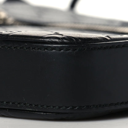 Gucci Guccissima Signature Medium Flat Messenger Bag Black 10 of 11