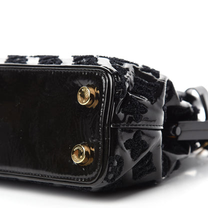 Louis Vuitton Patent Lambskin Fascination Lockit BB Frame Black 7 of 9