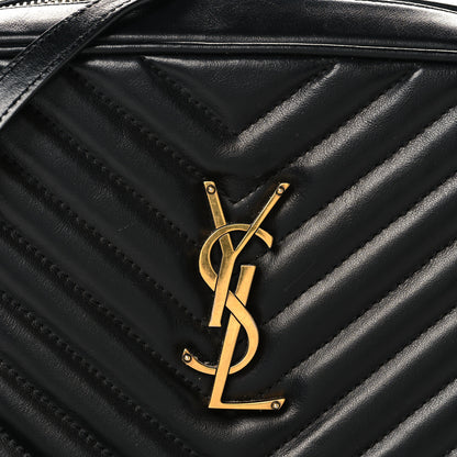 Saint Laurent Patent Mixed Matelasse Triquilt Small Monogram Satchel Black 7 of 10