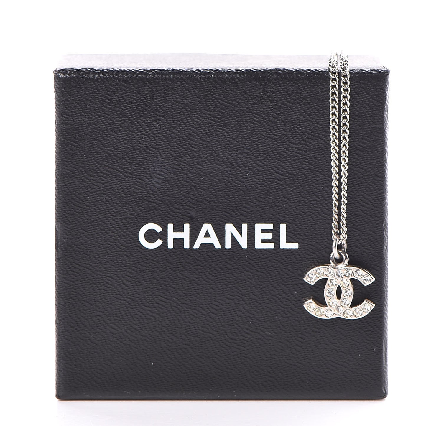 Crystal Timeless CC Necklace Silver