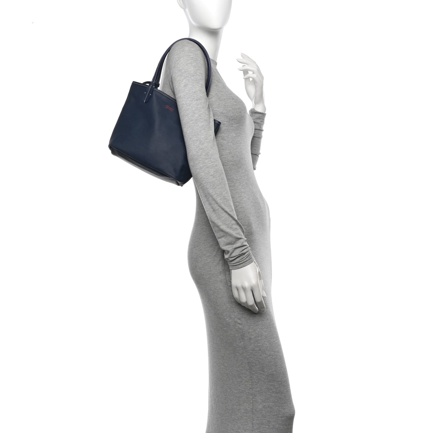 Goyardine Reversible Mini Anjou Navy