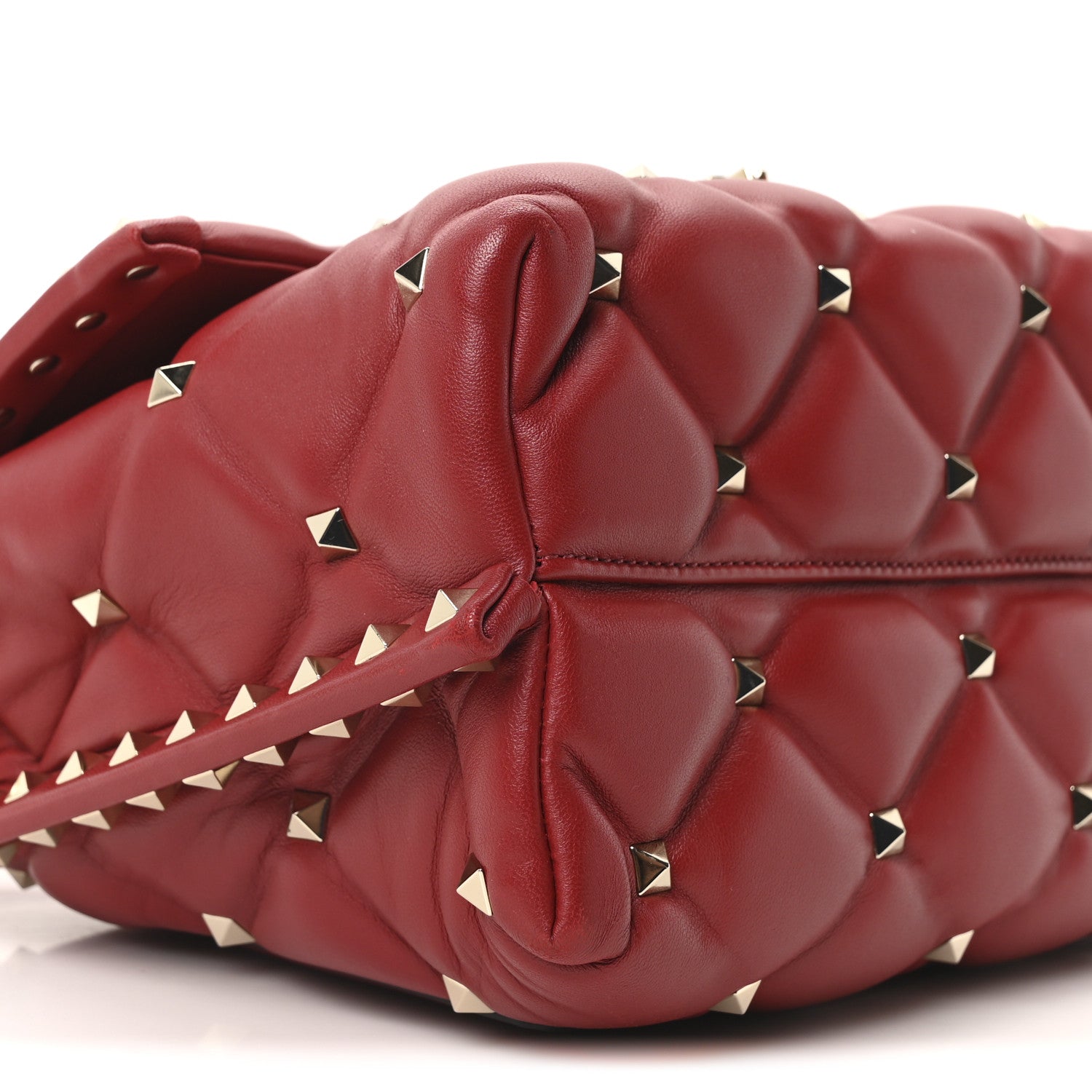 Valentino Garavani Nappa Medium Candystud Top Handle Bag Rosso Valentino 8 of 9