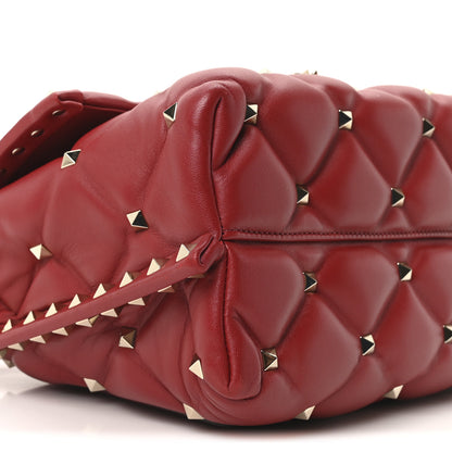 Valentino Garavani Nappa Medium Candystud Top Handle Bag Rosso Valentino 8 of 9