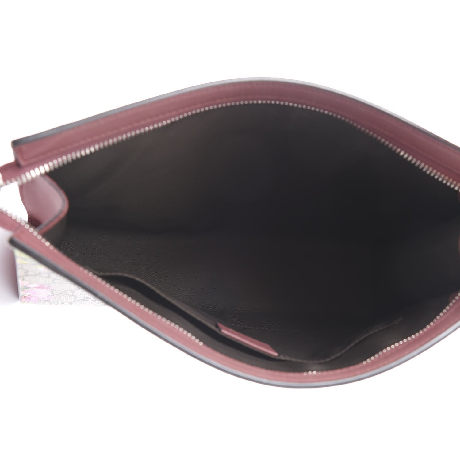 Gucci GG Supreme Monogram Blooms Large Cosmetic Case Beige Multicolor Dry Rose 4 of 8