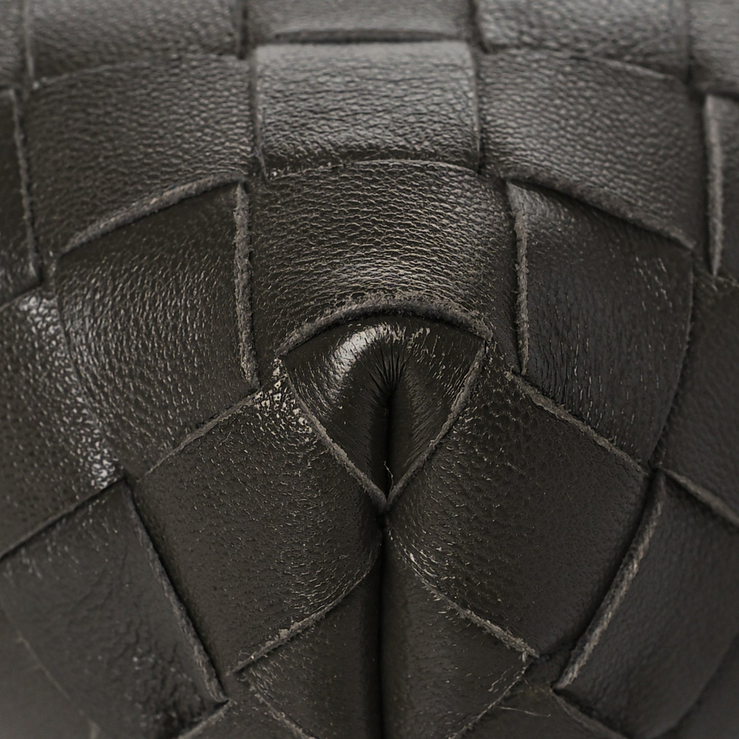 Nappa Intrecciato Crossbody Light Graphite