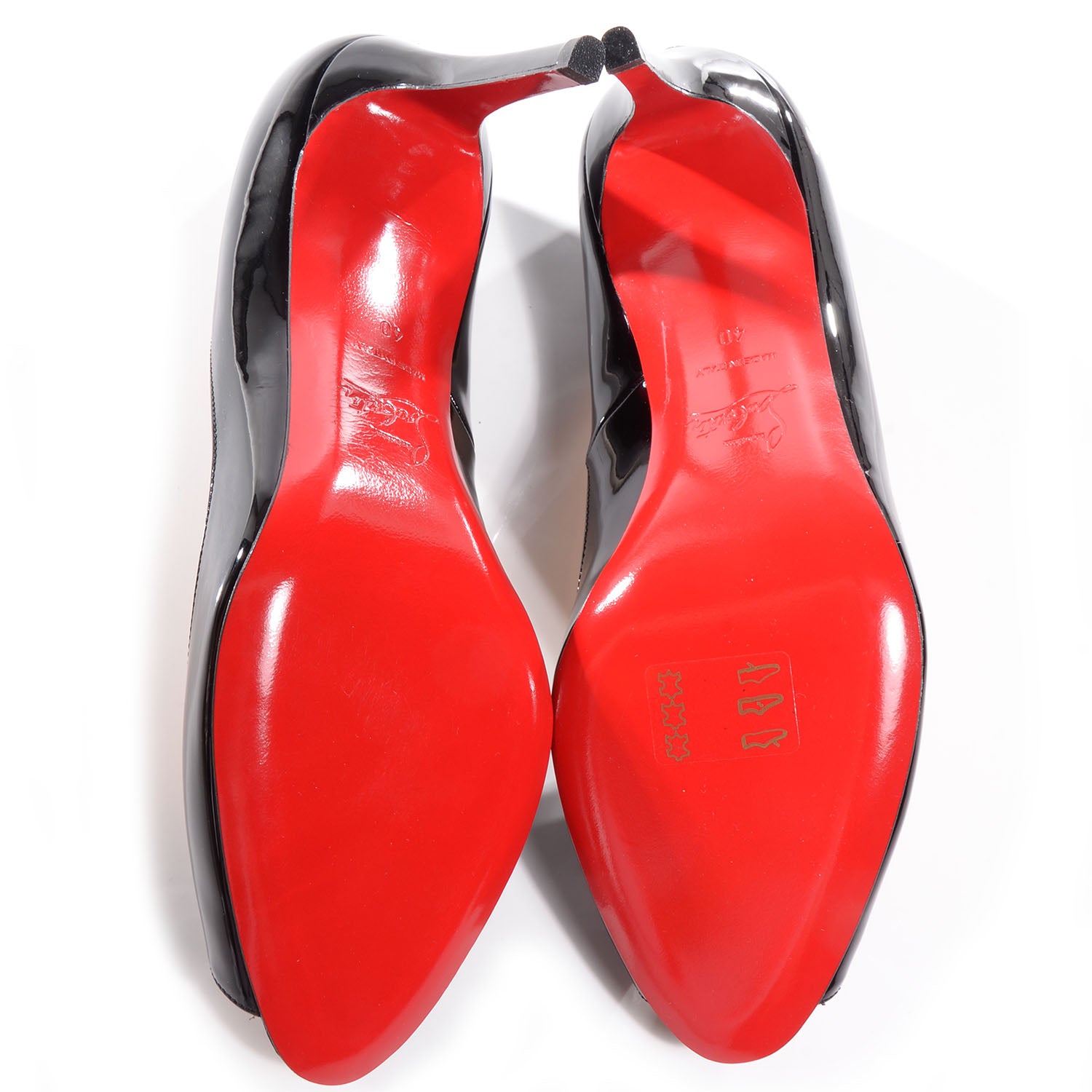 Christian Louboutin Patent You You 85 Pumps 40 Black 5 of 7