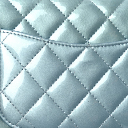 Chanel Patent Calfskin Quilted Mini Rectangular Flap Light Blue 13 of 13