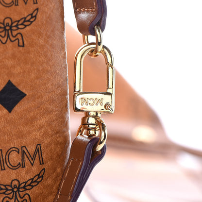 MCM Visetos Large Liz Reversible Shopper Tote Cognac 16 of 20