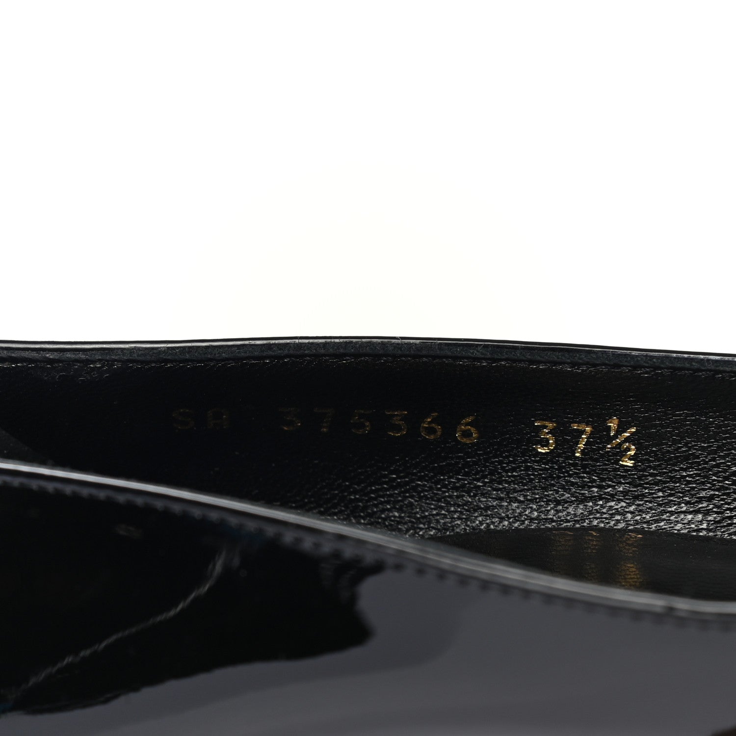 Saint Laurent Patent Classic Paris 105 Escarpin Pumps 37.5 Black 8 of 9