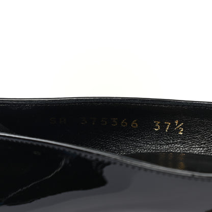 Saint Laurent Patent Classic Paris 105 Escarpin Pumps 37.5 Black 8 of 9