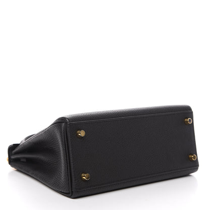 Hermes Togo Kelly Retourne 25 Black 3 of 9