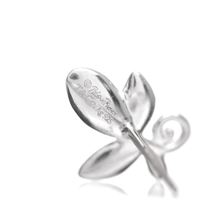 Tiffany Sterling Silver Paloma Picasso Olive Leaf Earrings 4 of 4