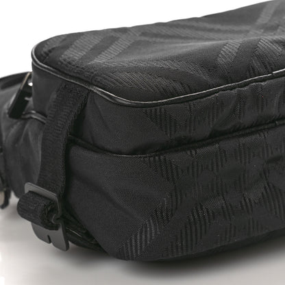 Burberry Nylon Jacquard Pocket Crossbody Bag Black Black 9 of 10