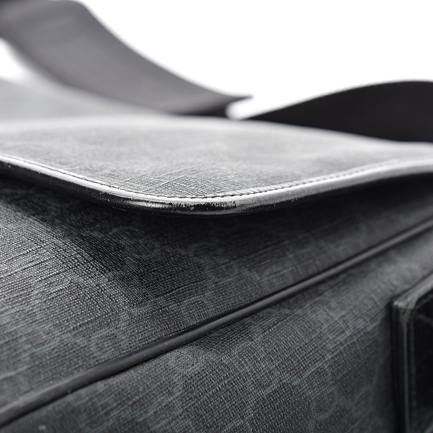 Gucci GG Plus Monogram Medium Flap Messenger Bag Black 13 of 17