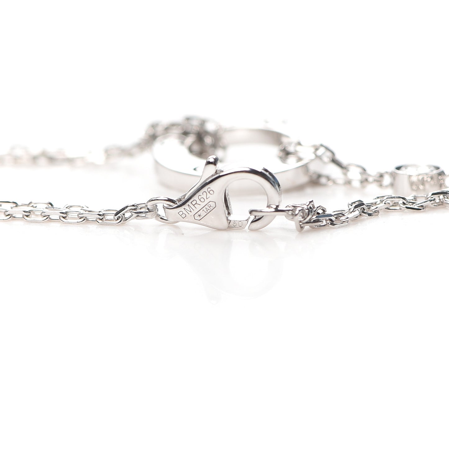 18K White Gold Diamond LOVE Bracelet