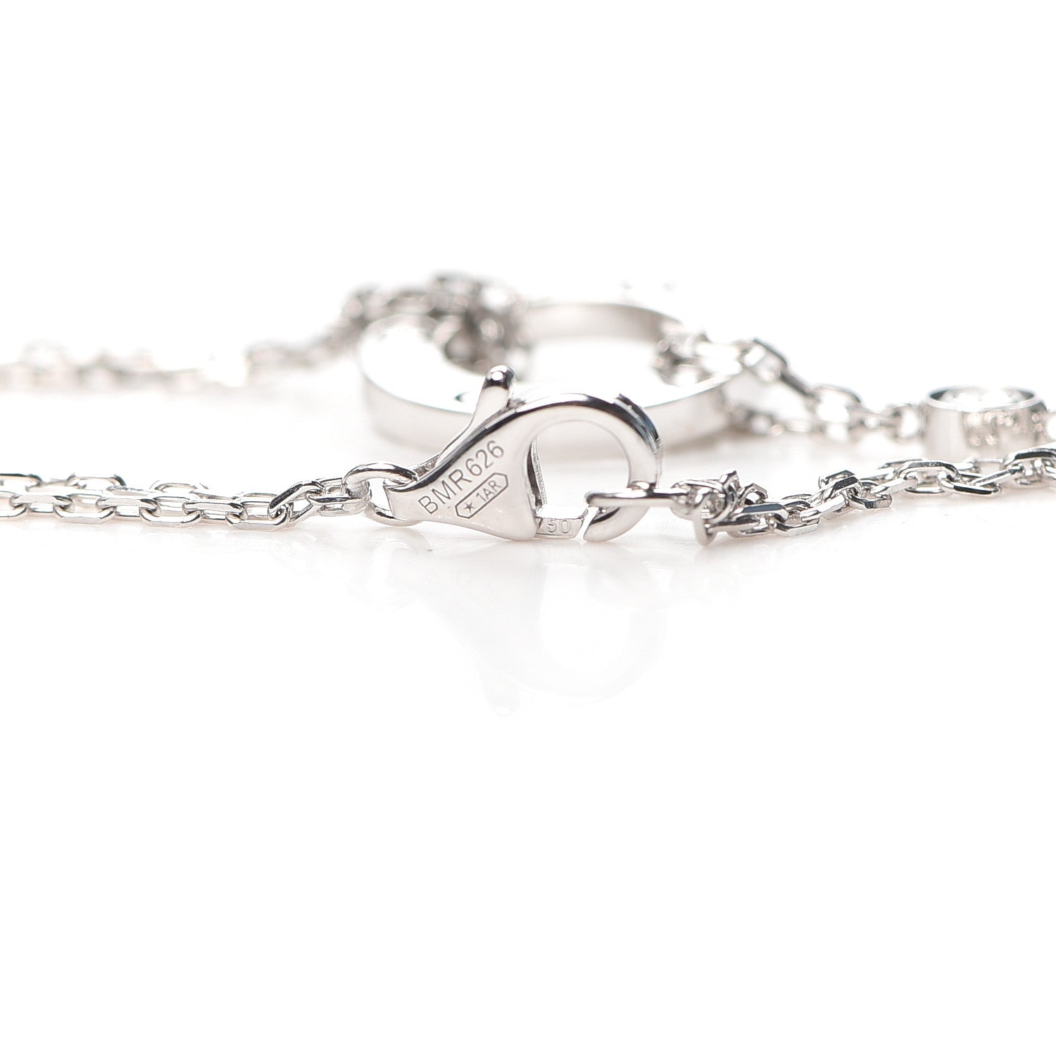 Cartier 18K White Gold Diamond LOVE Bracelet 4 of 6