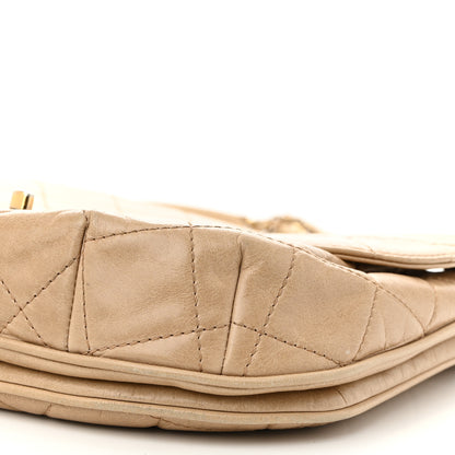 Chanel Glazed Calfskin Quilted Medium Bubble CC Flap Beige 10 of 11