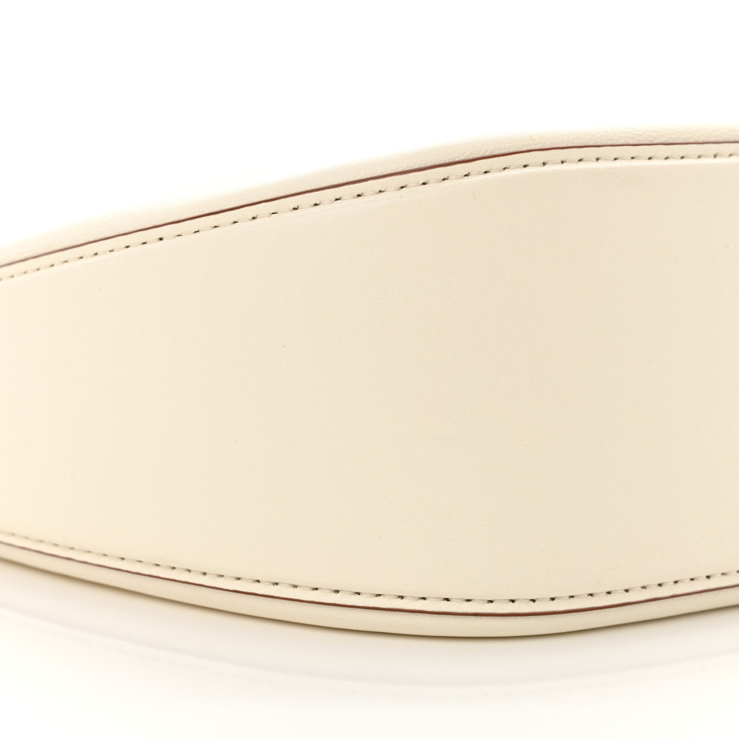 Nappa Mini Vlogo Moon Hobo Bag Ivory