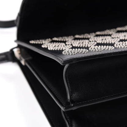 Saint Laurent Smooth Calfskin Catherine Heart Studded Satchel Black 13 of 14