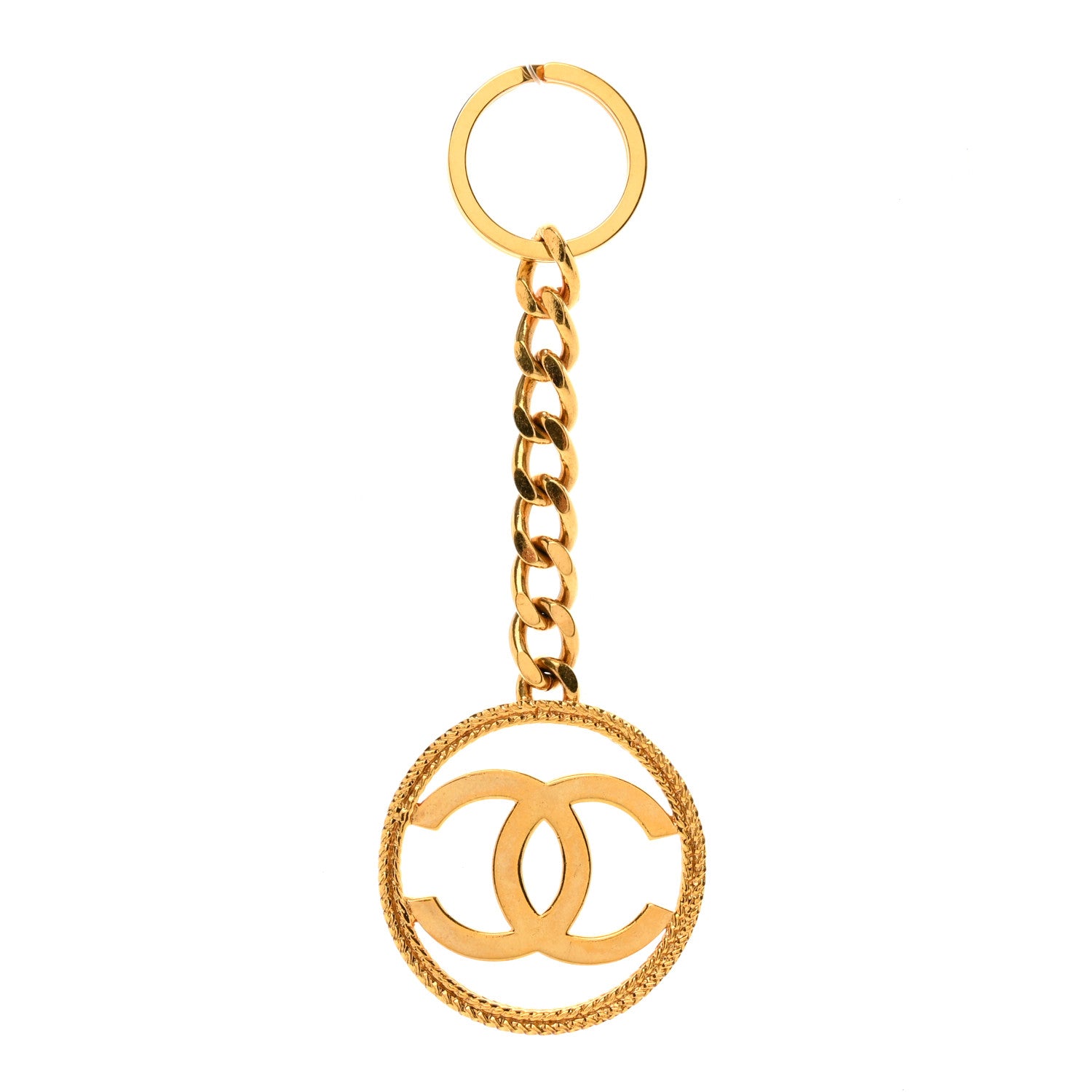 Chanel CC Key Chain Gold 1 of 3