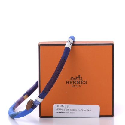 Hermes Silk Collier En Soie Petit H Necklace 6 of 6
