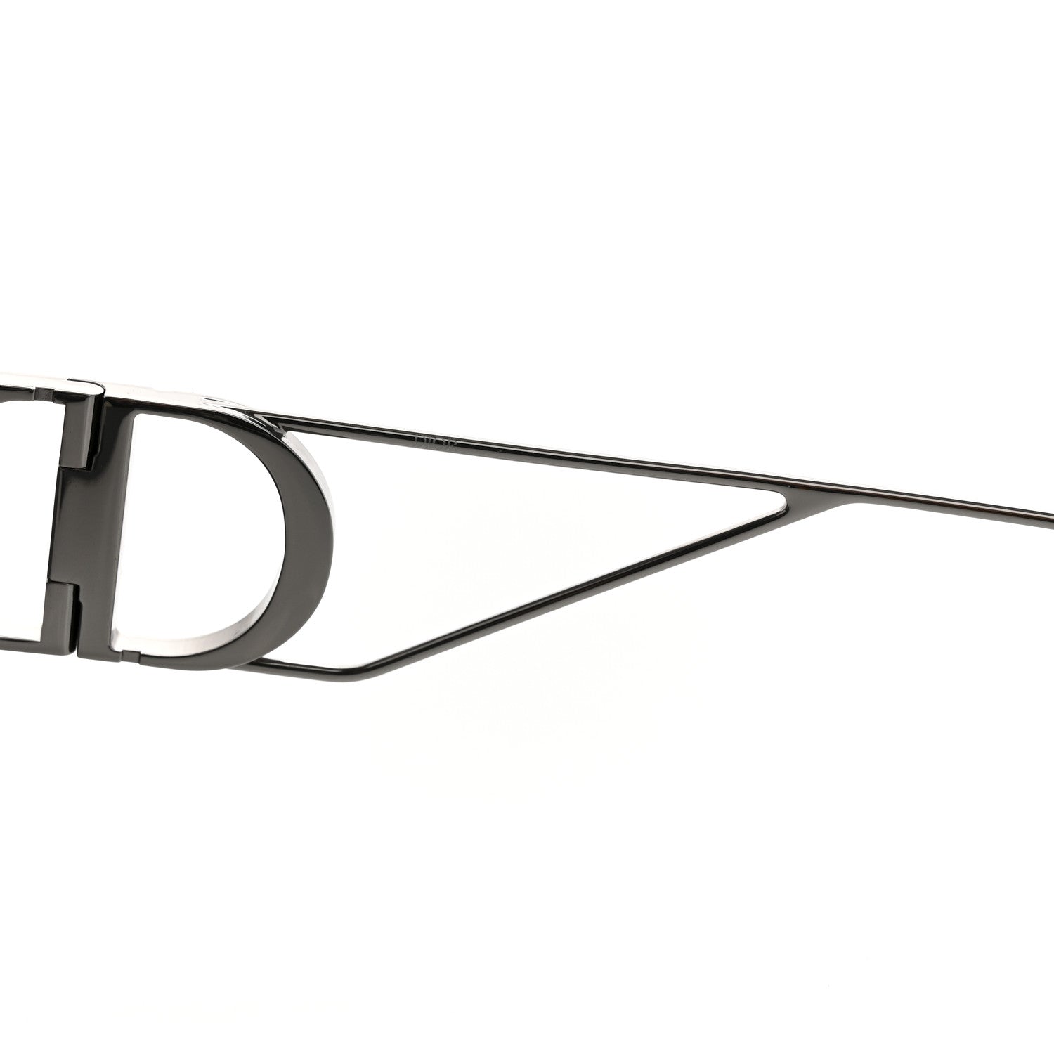 Christian Dior Metal Square 30 Montaigne Sunglasses  Shiny Gunmetal Smoke 5 of 8