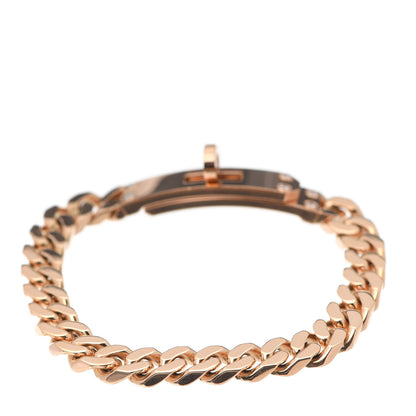 Hermes 18K Rose Gold Diamond PM Kelly Chaine Bracelet XS 3 of 5