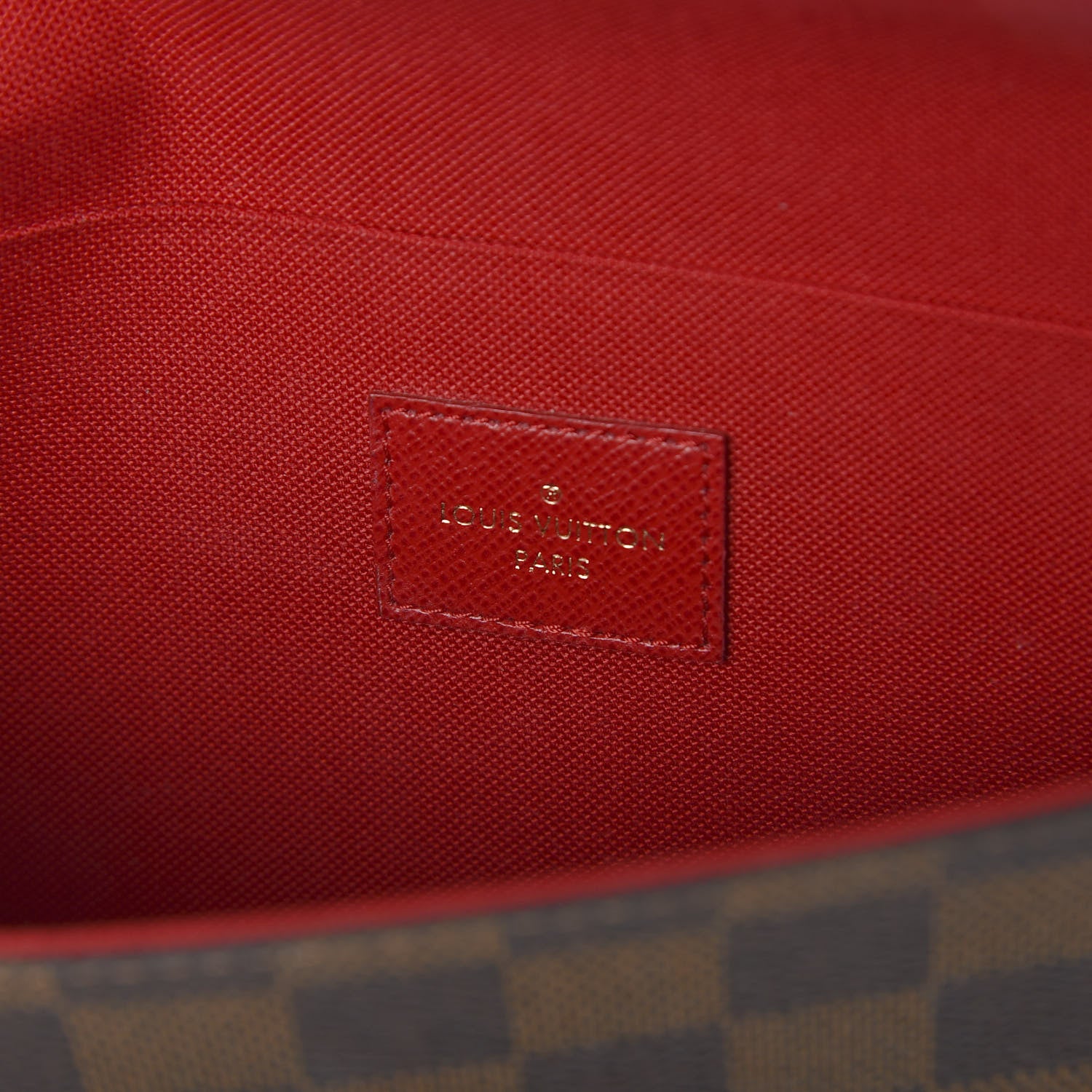 Louis Vuitton Damier Ebene Pochette Felicie Chain Wallet 6 of 11
