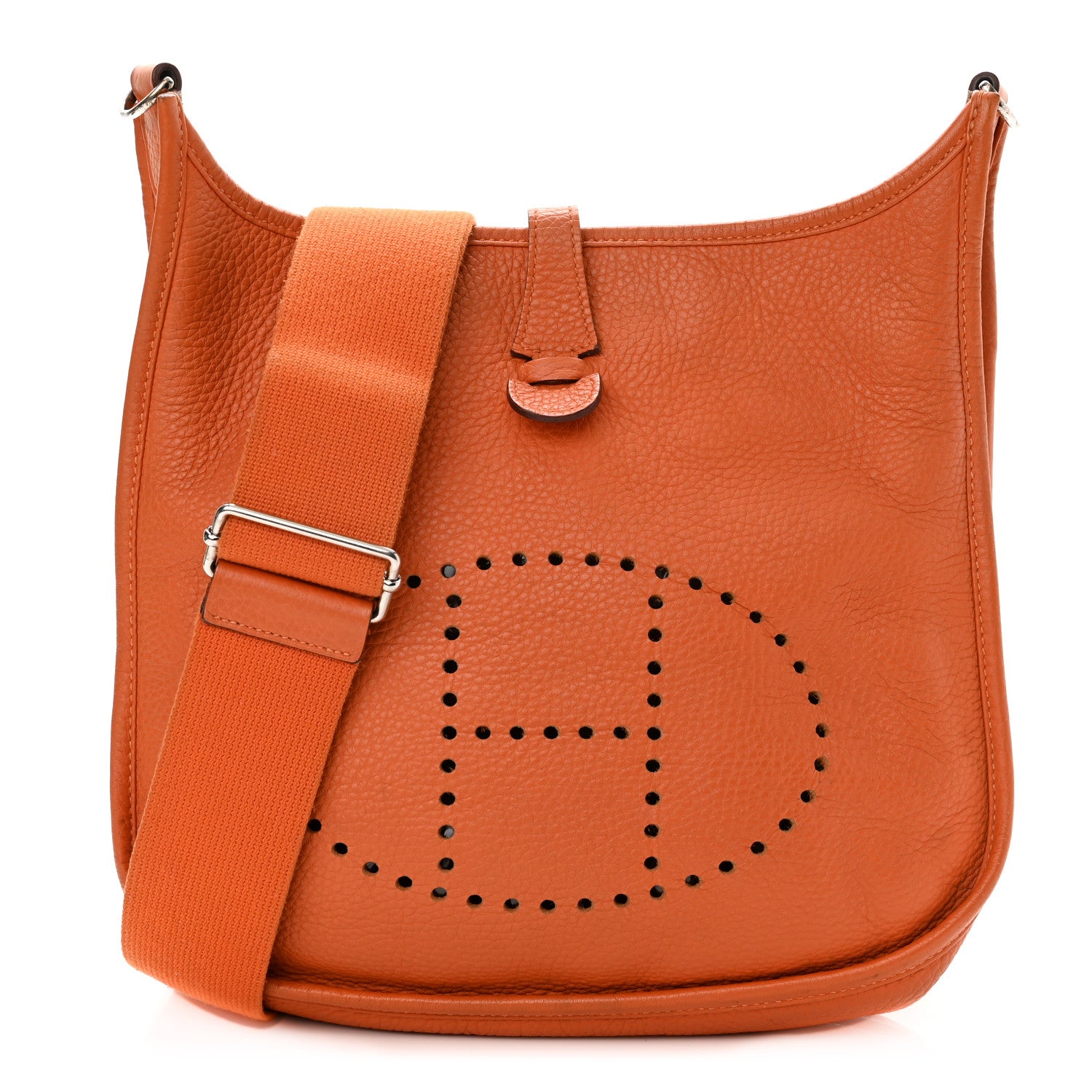 Hermes Taurillon Clemence Evelyne III PM Orange 1 of 12