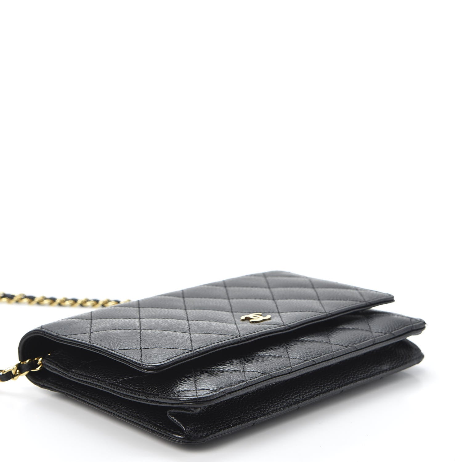 Chanel Caviar Quilted Wallet On Chain WOC Black 3 of 11