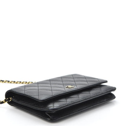 Chanel Caviar Quilted Wallet On Chain WOC Black 3 of 11