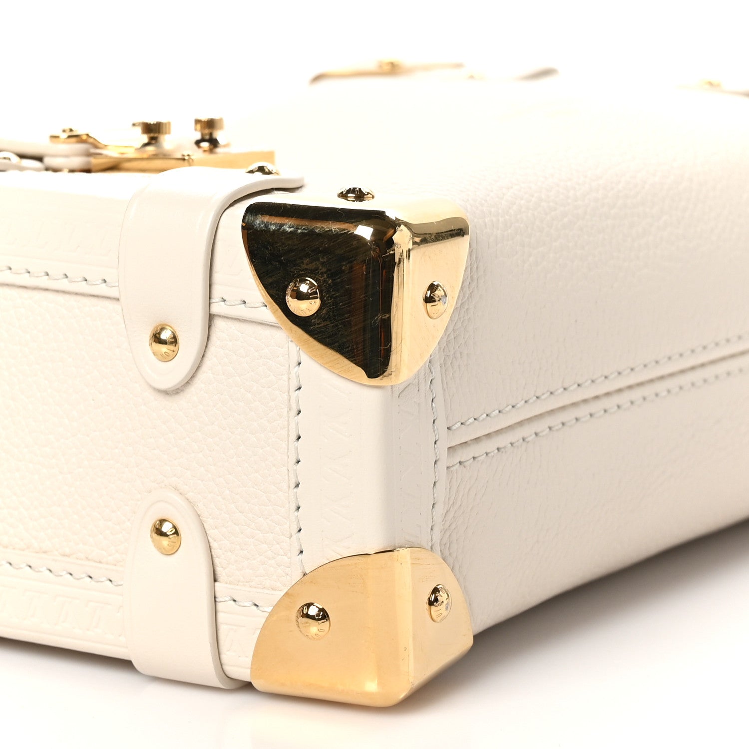 Louis Vuitton Calfskin Side Trunk PM Chalk 7 of 8
