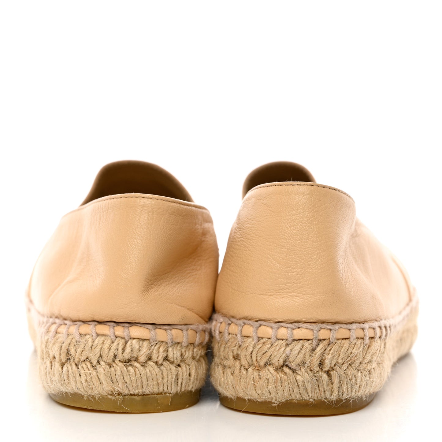 Lambskin CC Espadrilles 40 Beige Black