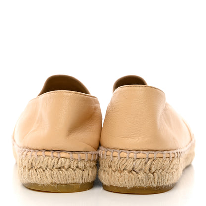 Chanel Lambskin CC Espadrilles 40 Beige Black 5 of 15