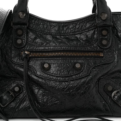 Balenciaga Agneau Arena Classic Hardware Le City Mini  Black 8 of 10