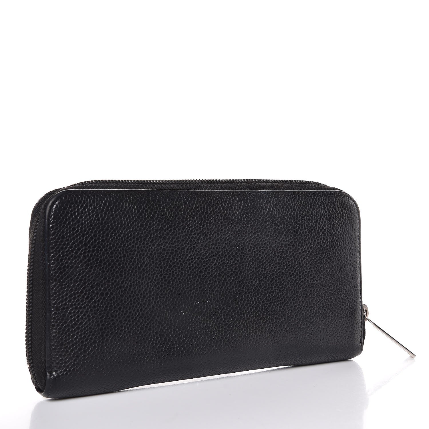 Chanel Caviar Large Timeless CC Zip Around Wallet Black 3 of 9