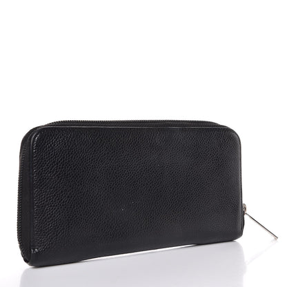 Chanel Caviar Large Timeless CC Zip Around Wallet Black 3 of 9