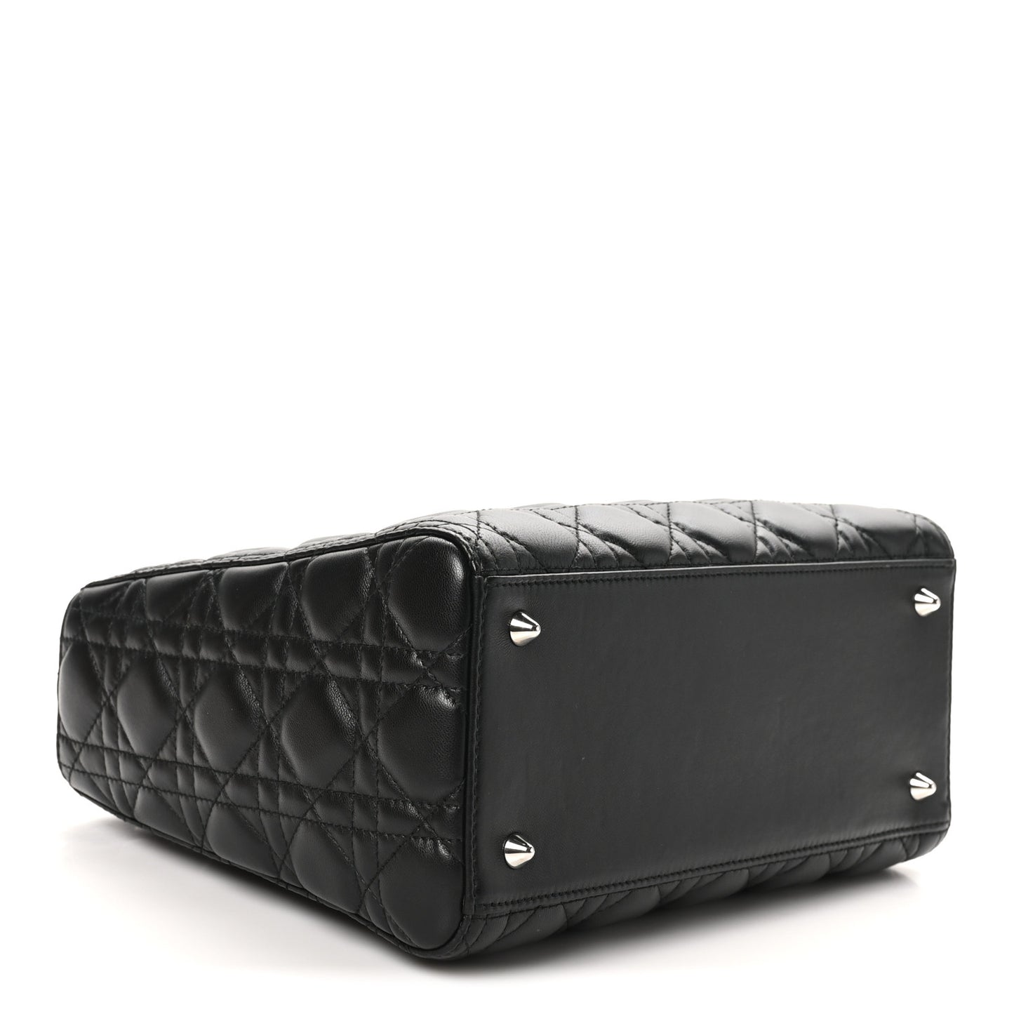 Lambskin Cannage Medium Lady Dior Black