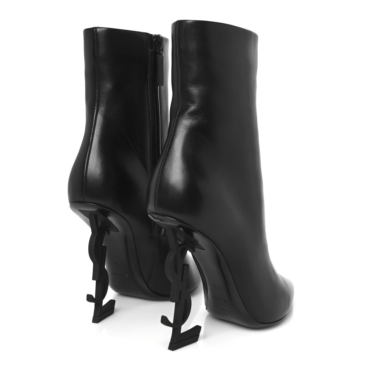 Saint Laurent Nappa Vendome Opyum 110 Ankle Boots 37.5 Black 5 of 10