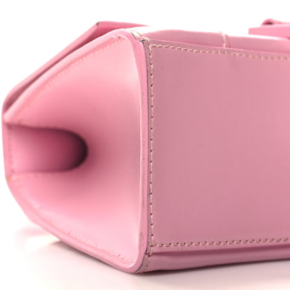 Balenciaga Shiny Box Calfskin Tonal B Hourglass Top Handle Bag XS Candy Pink 9 of 12