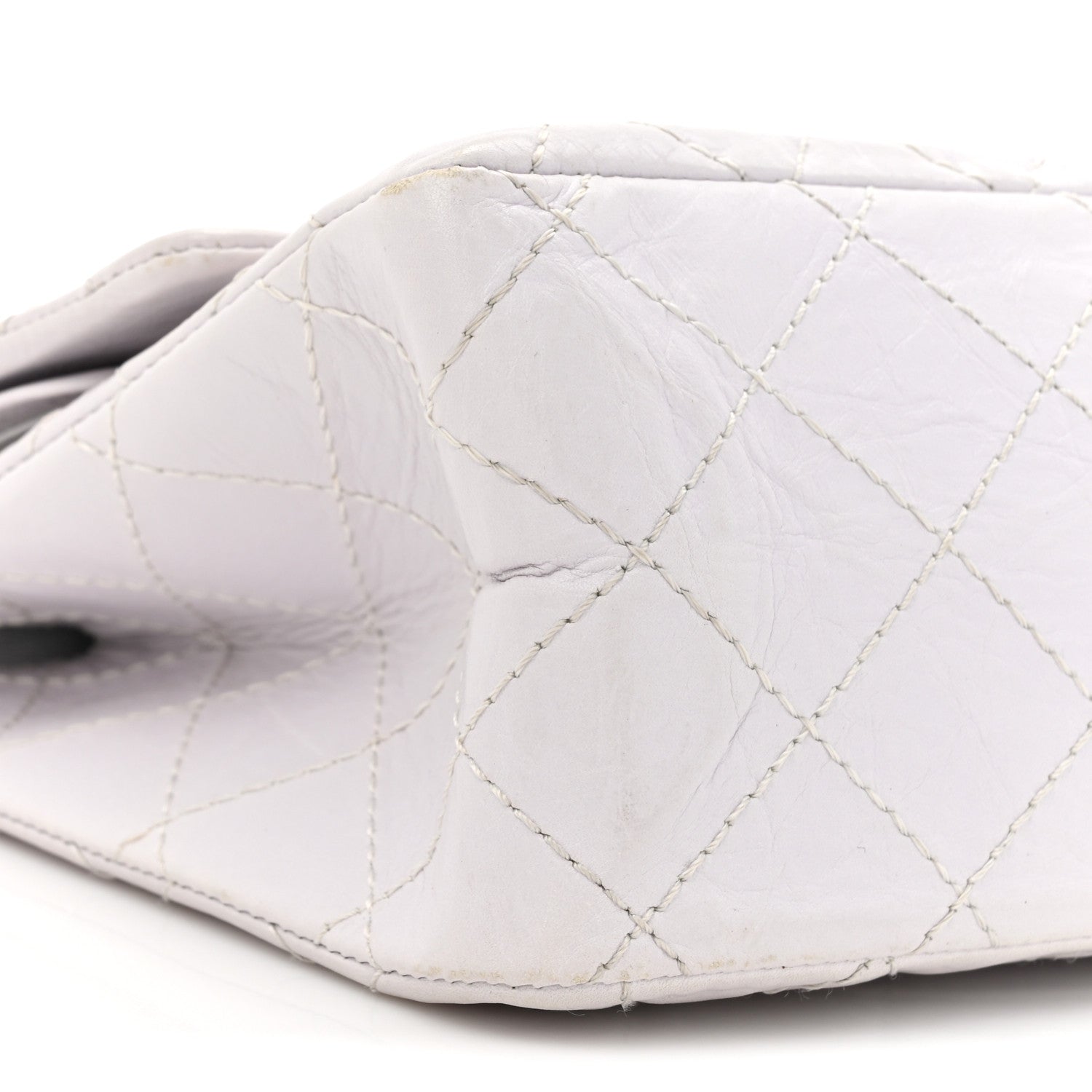 Chanel Aged Calfskin Quilted 2.55 Reissue 226 Flap White 10 of 15